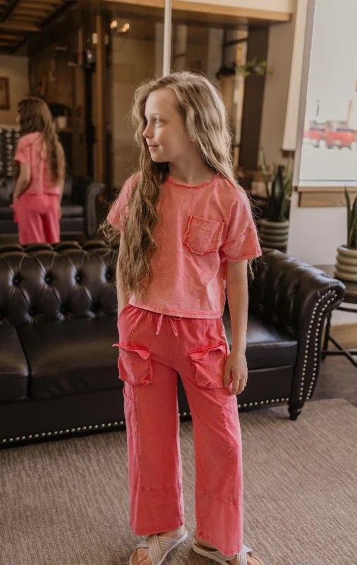 NICOLE GIRLS CARGO PANTS 2 COLOR OPTIONS