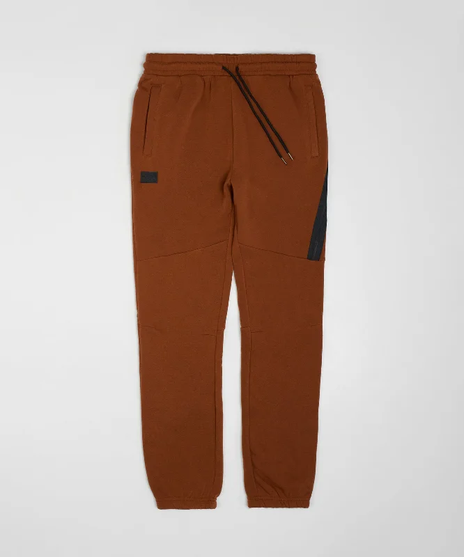 Haram Slim Fit Light Grey Jogger With Zip Detail - Brown