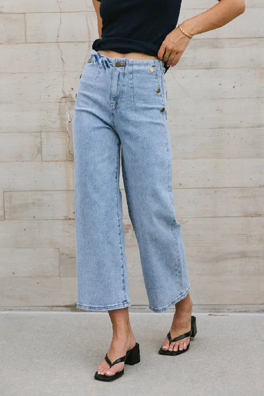 Amiri Wide Leg Jeans in Light Wash - FINAL SALE