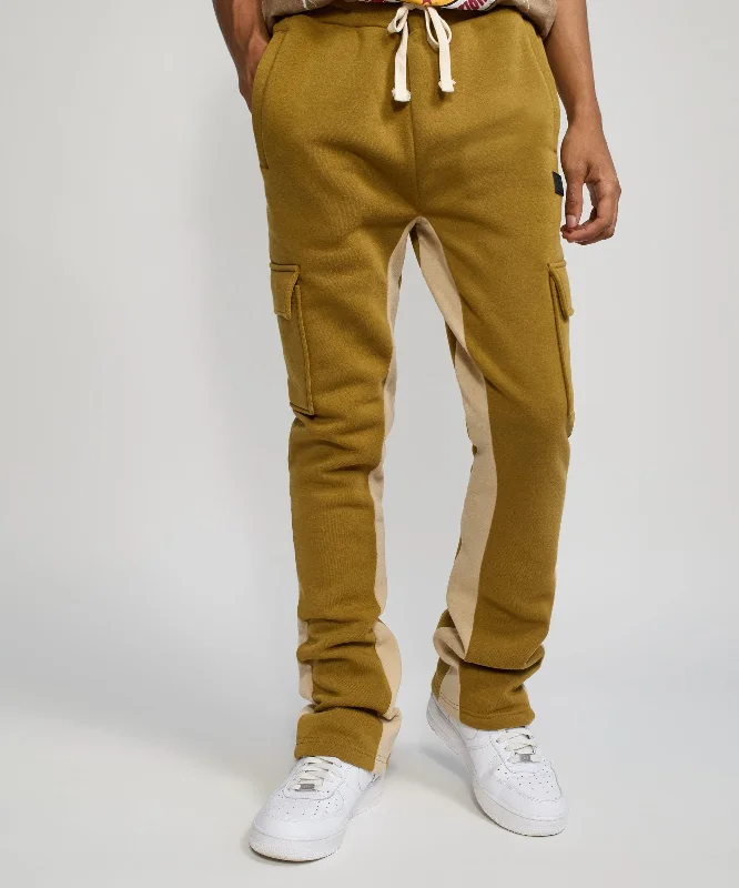 Flare Fleece Sweatpants - Khaki