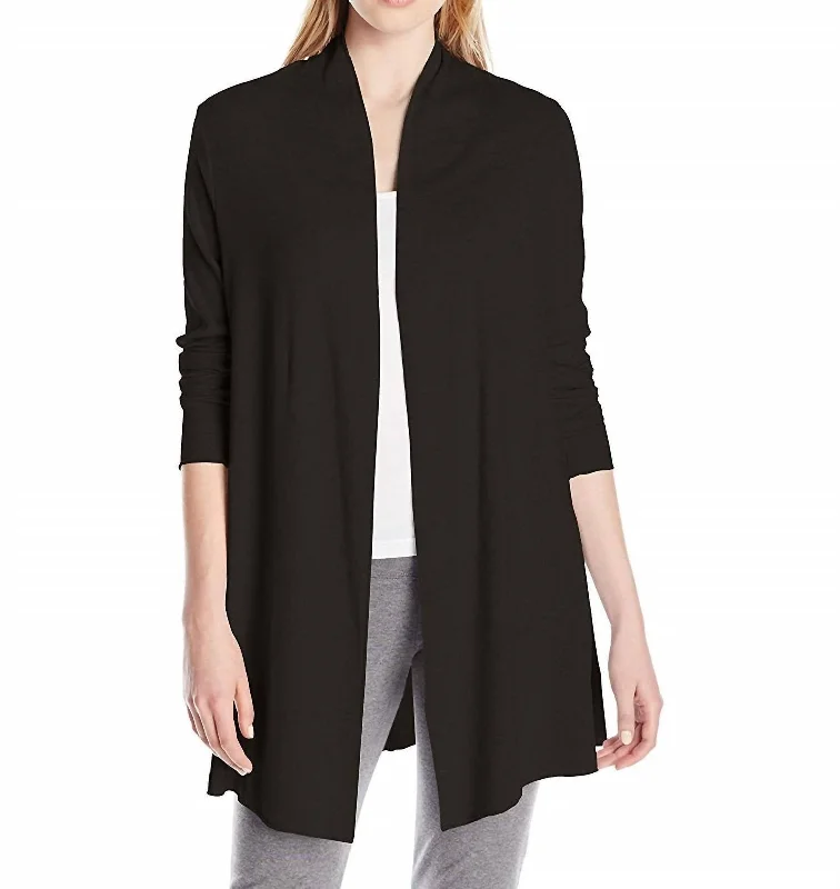 Amelia Knit Cardigan In Black