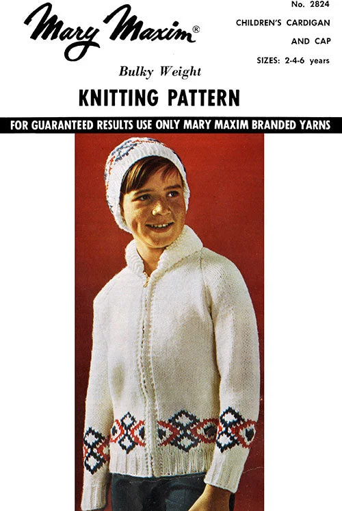 Children's Cardigan and Cap Pattern