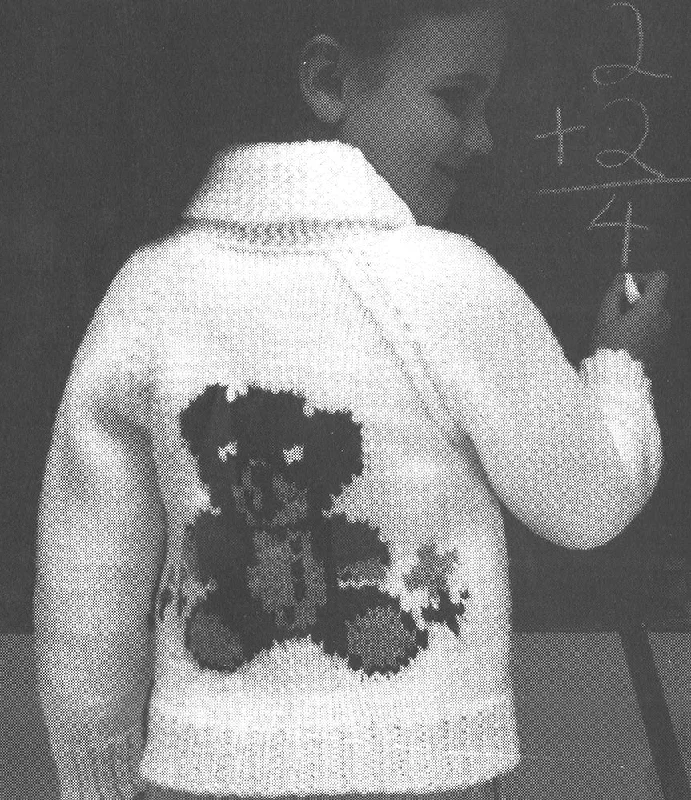 Children's Teddy Bear Cardigan Pattern