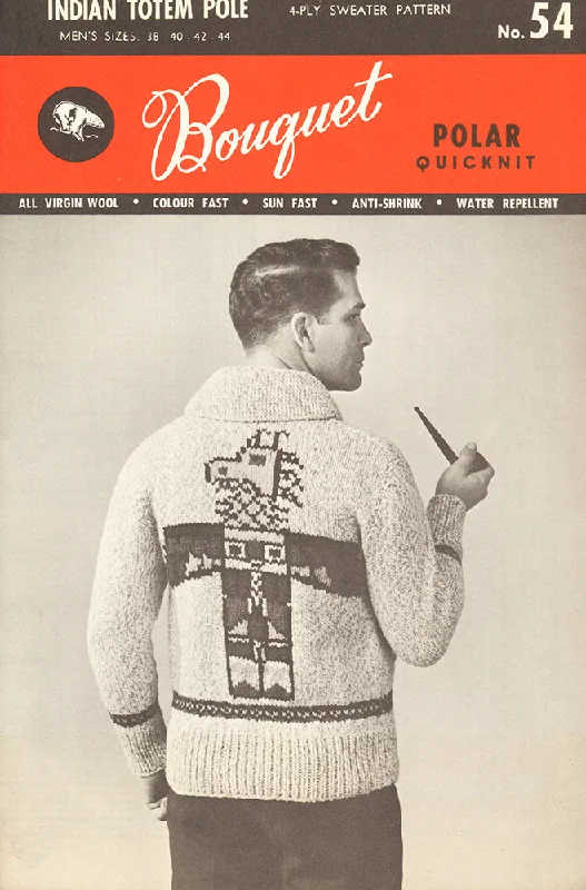 Indian Totem Pole Cardigan Pattern