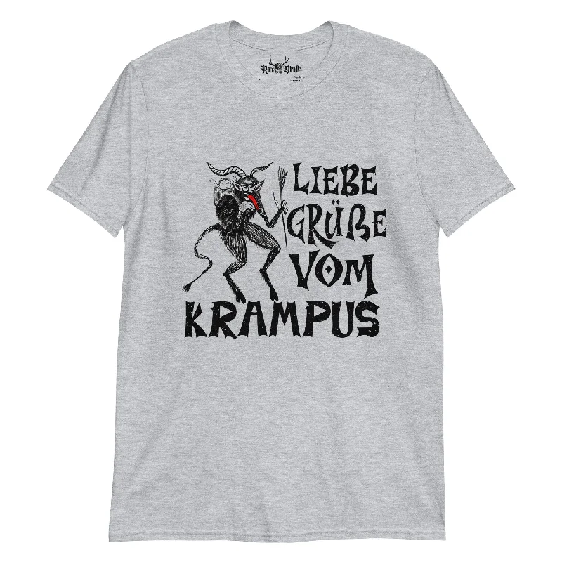 Liebe Grüße vom Krampus Short-Sleeve Unisex T-Shirt | Grey