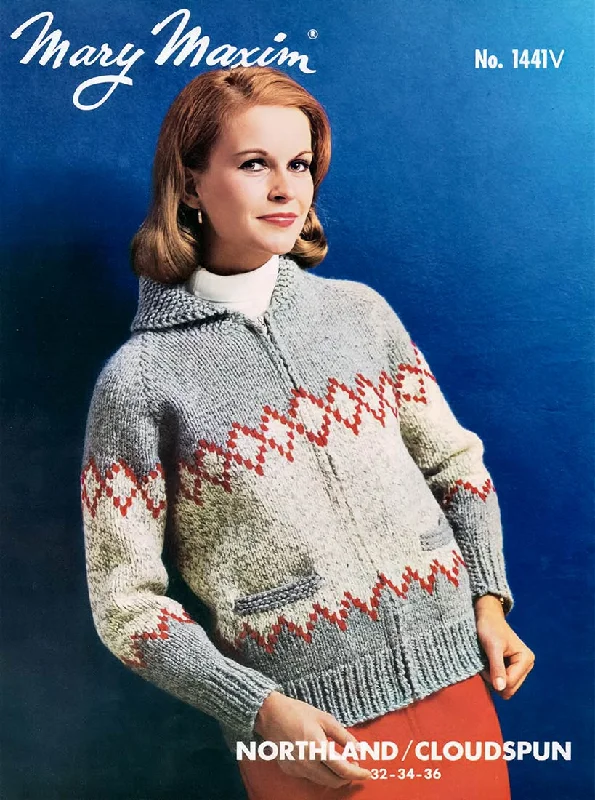 Miss and Youths' Double Diamond Cardigan Pattern