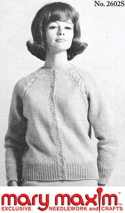 Ladies' Cable Cardigan Pattern