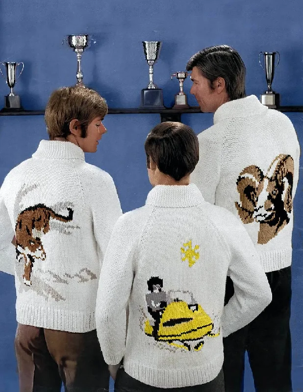 Men's or Ladies' Ram Cardigan Pattern