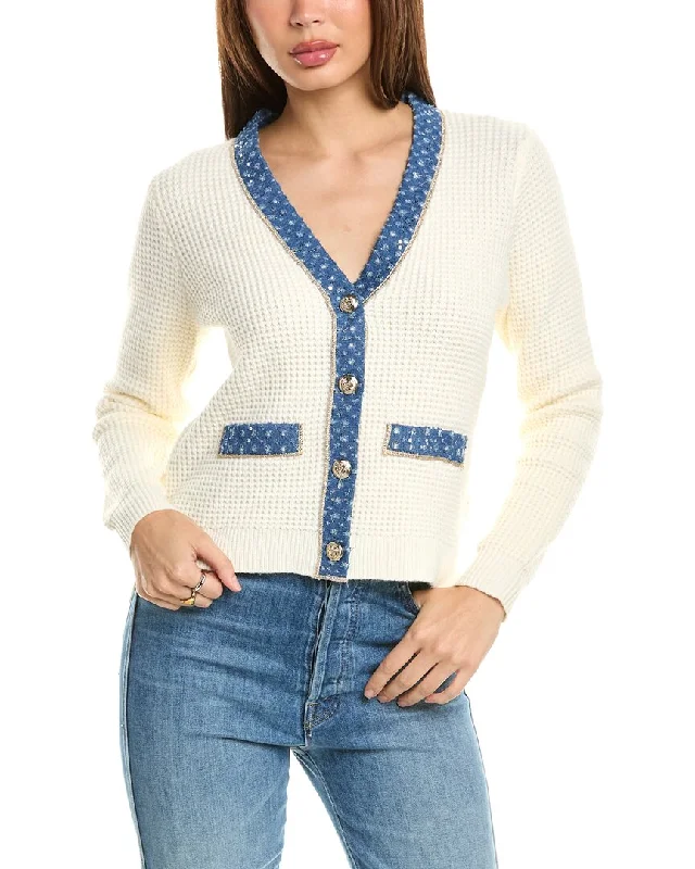 Nanette Nanette Lepore Waffle Knit Cardigan