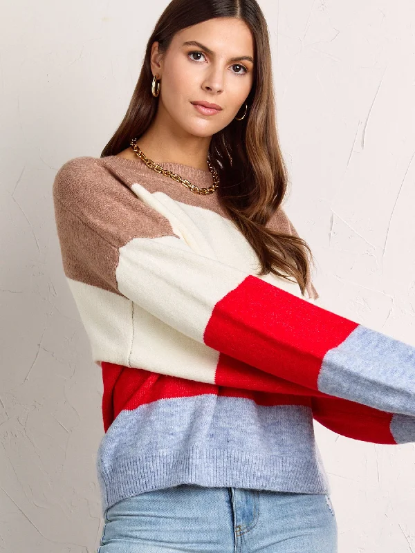 Crescent Long-Sleeve Bold Colorblock Pullover - Brands We Love