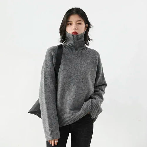 Solid V-Neck Twist Pullover Knitted Sweater