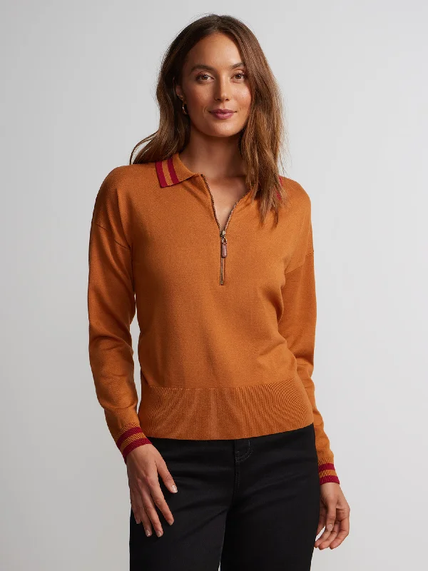 Tipped Quarter-Zip Pullover