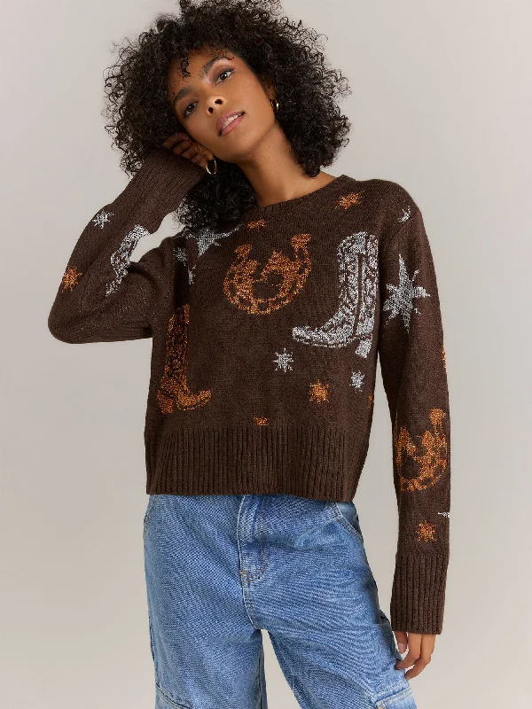 Blue B Western Metallic Cowboy Pullover - Brands We Love