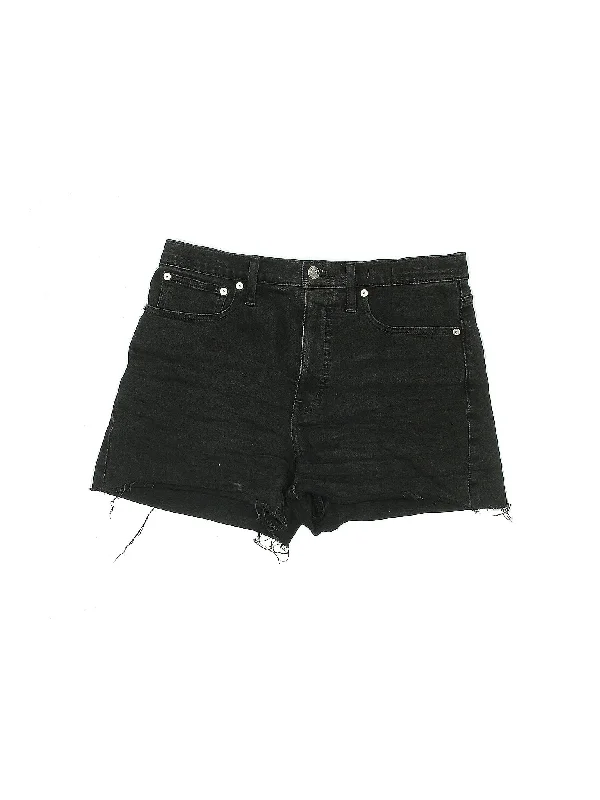 High-Rise Denim Shorts in Medium Wash