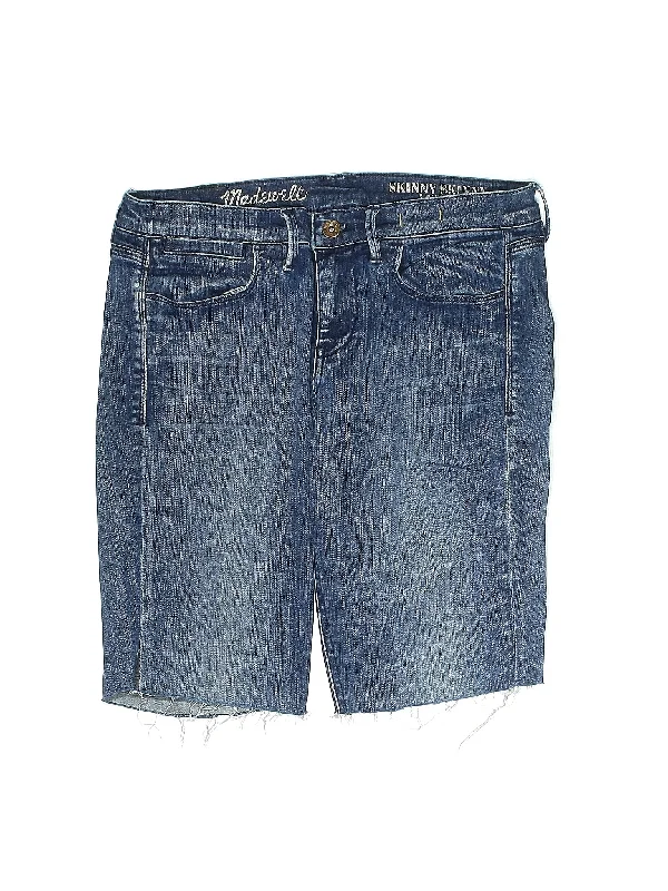 High-Rise Denim Shorts in Medium Wash