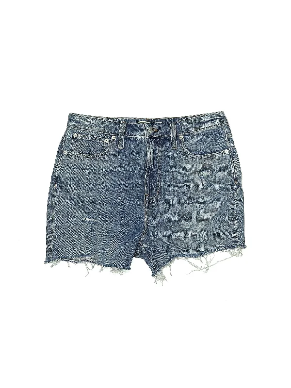 High-Rise Denim Shorts in Medium Wash