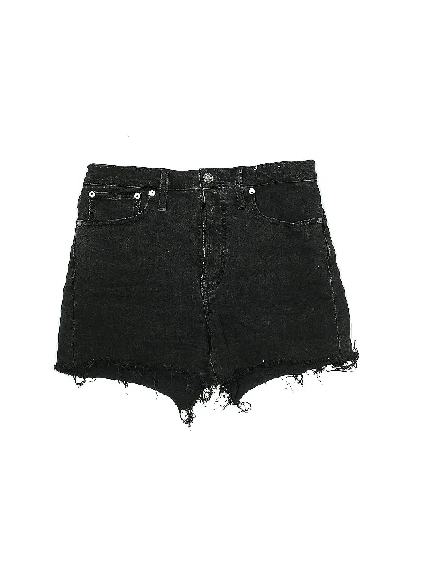 Mid-Rise Denim Shorts