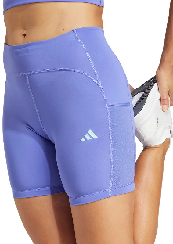 adidas Adizero 4 Inch Womens Short Running Tights - Blue