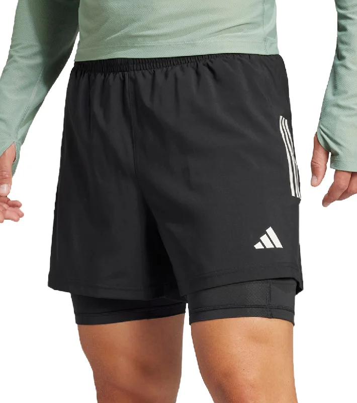 adidas Own The Run ClimaCool 2 In 1 Mens Running Shorts - Black