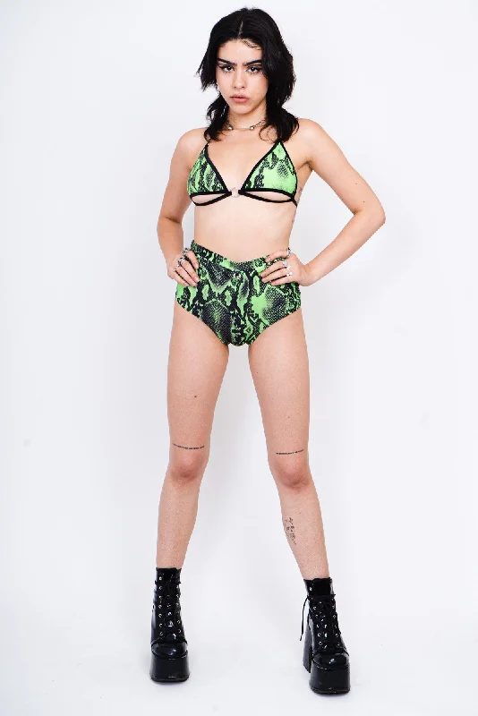 Green Snake Short Shorts