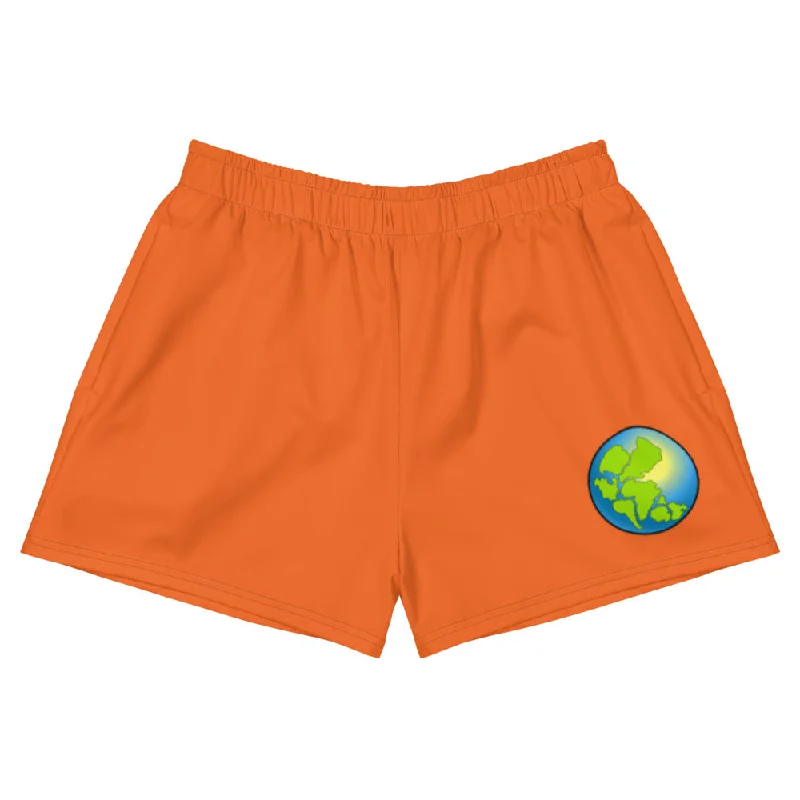 Made World Women's Athletic Short Shorts (Orange)