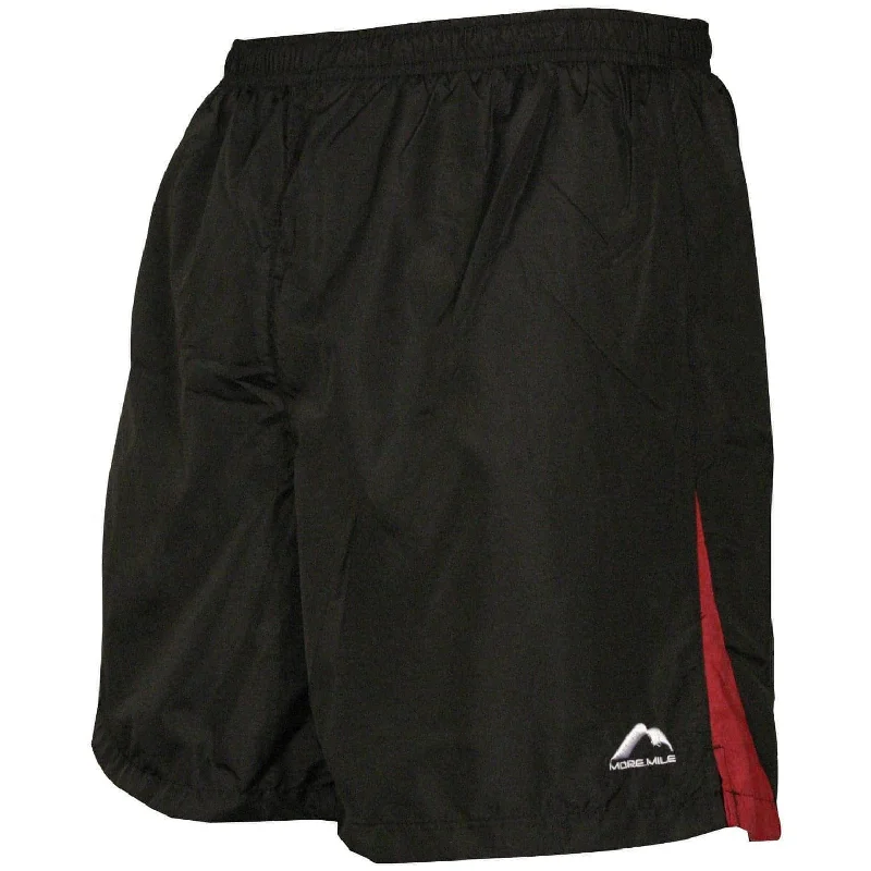 More Mile 7 Inch Baggy Mens Running Shorts - Black