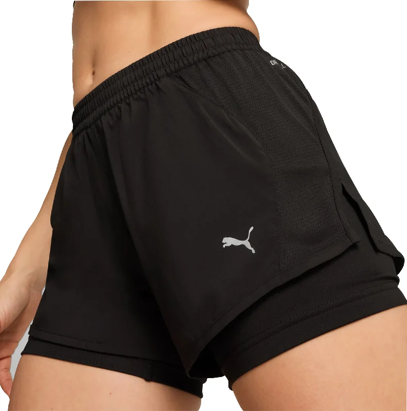 Puma Run Favourite Velocity 2 In 1 Womens Running Shorts - Black