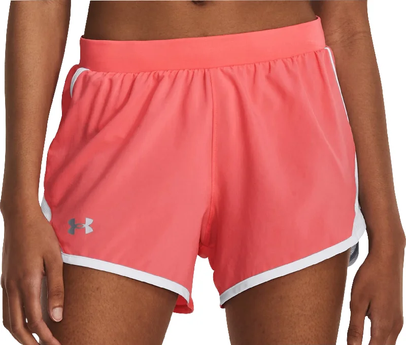 Under Armour Fly By 2.0 Womens Running Shorts - Pink