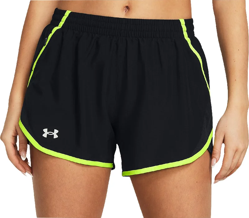 Under Armour Fly By 3 Inch Womens Running Shorts - Black