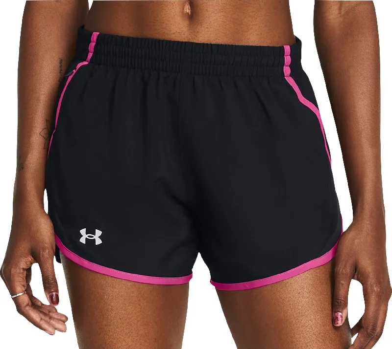 Under Armour Fly By 3 Inch Womens Running Shorts - Black