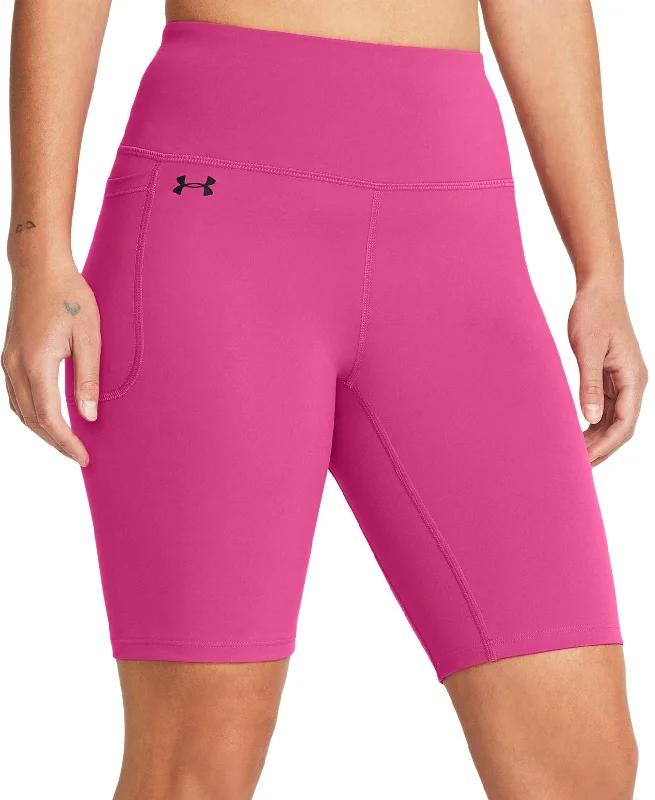 Under Armour Motion Womens Running Bike Short Tights - Pink