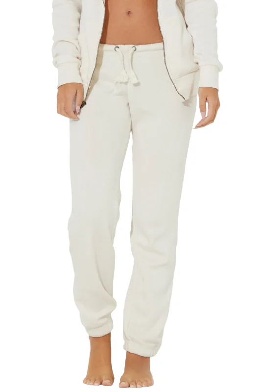 Vintage Havana/Ocean Drive Burn Out Sweatpants OD1499 Coconut White