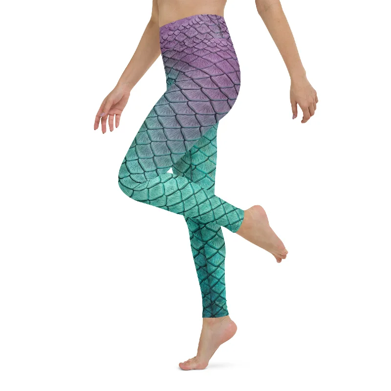 Aqua Fairy High Waisted Leggings