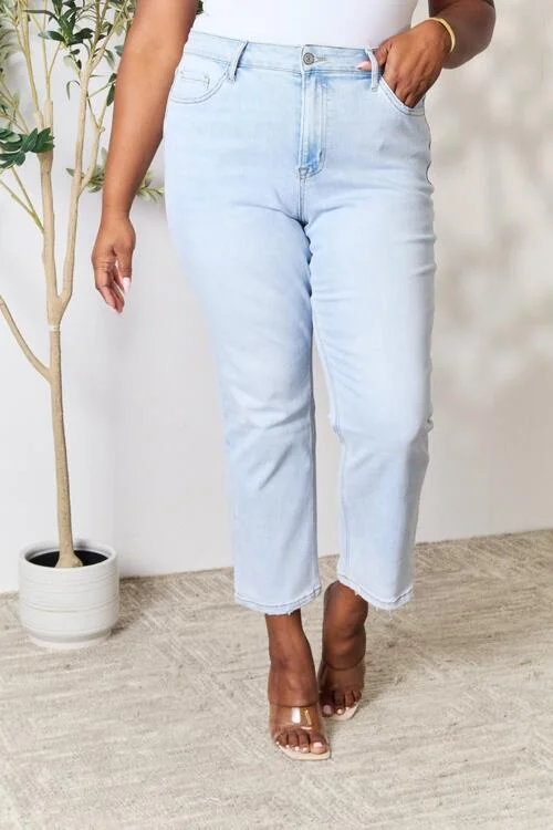 BAYEAS High Waist Straight Jeans