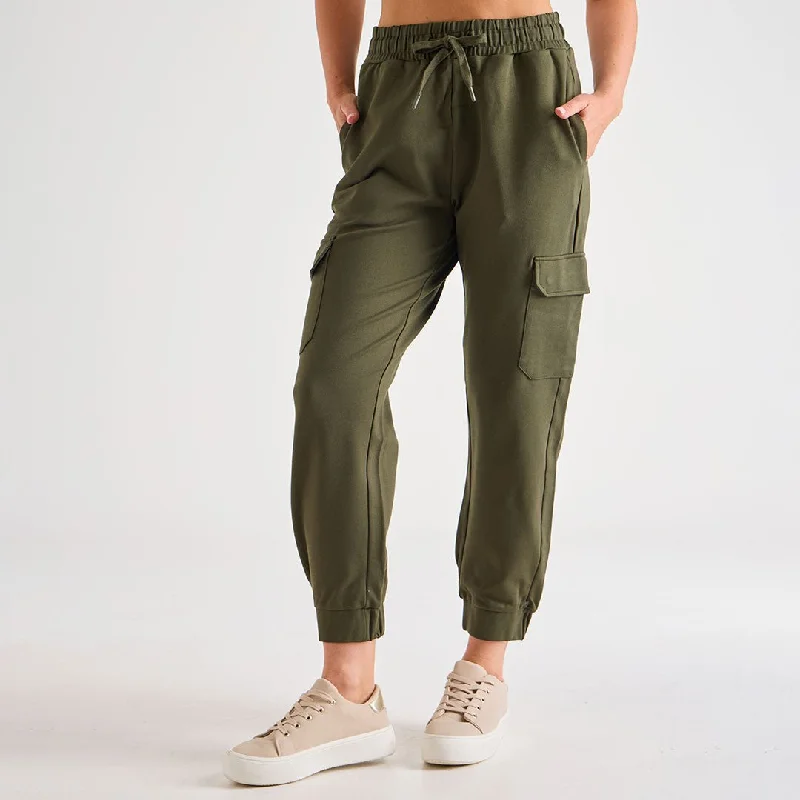 Ladies Ponte Cargo Jogger