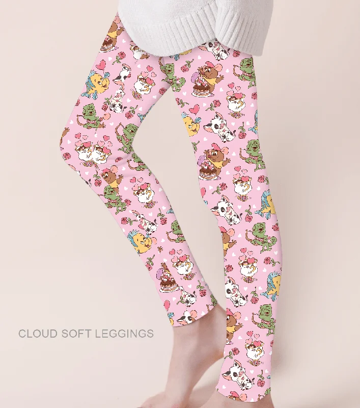 [Pre Sale] True Love Sweet Sidekicks - Adult & Kids Casual Cloud Soft Yoga Band Leggings (EST SHIP LATE JAN)