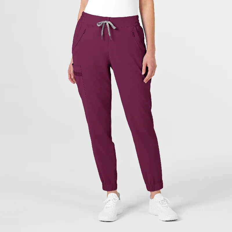 RENEW Women's Jogger Scrub Pant - Wine