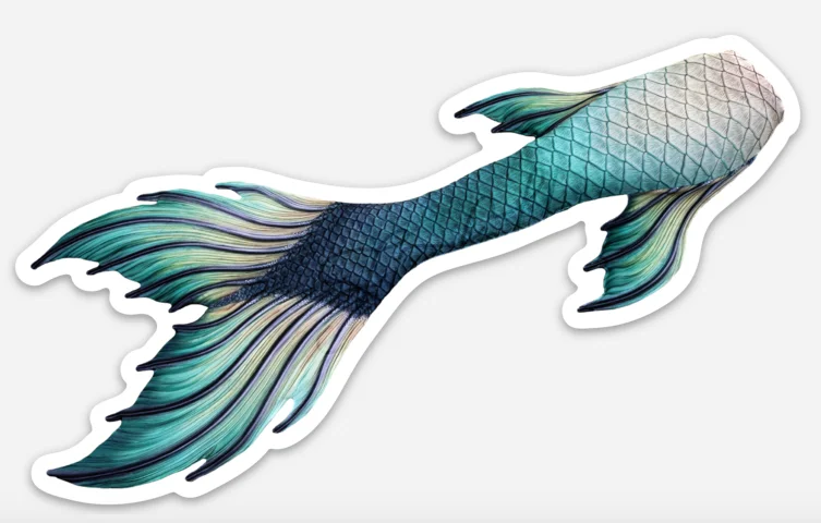 Shipwreck Siren Signature Tail Sticker